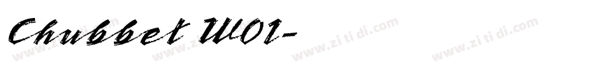 Chubbet W01字体转换